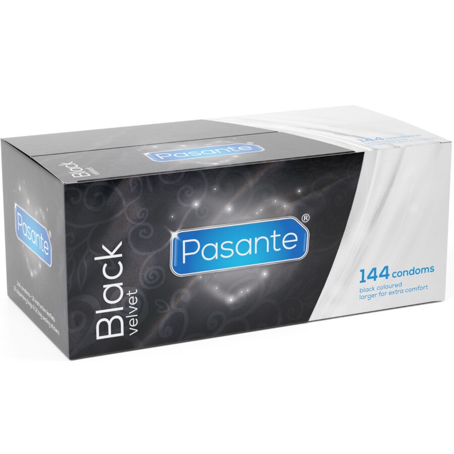 PASANTE - PRESERVATIVI IN VELLUTO NERO SCATOLA DA 144 UNITÃ